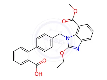 Chemical structure of Azilsartan impurity O