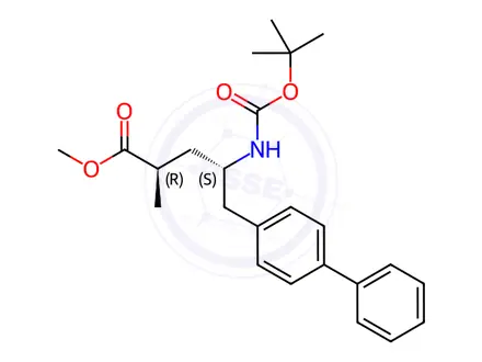 Chemical structure of Sacubitril Valsartan Sodium Impurity 93