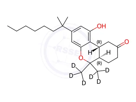 Chemical structure of Nabilone D6