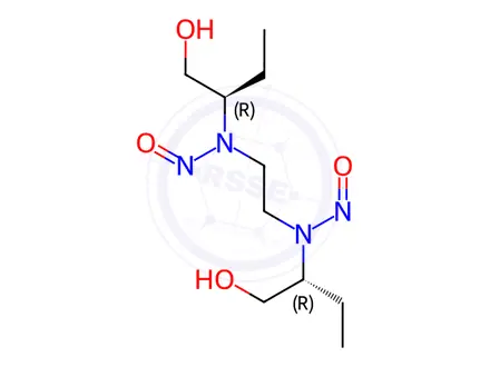 Chemical structure of Ethambutol Hydrochloride Impurity 16 (N1,N2-Nitroso Ethambutol Hydrochloride EP Impurity C)