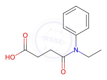 Chemical structure of 4-[ethyl(phenyl)amino]-4-oxobutanoic acid