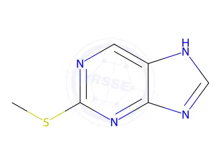 Chemical structure of 2-(Methylthio)-9H-purine