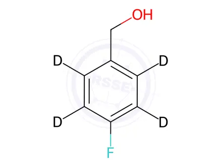 Chemical structure of 4-Fluorobenzyl-2,3,5,6-d4 Alcohol