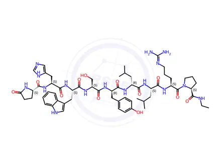 Chemical structure of Leuprorelin (Leuprolide) EP Impurity G