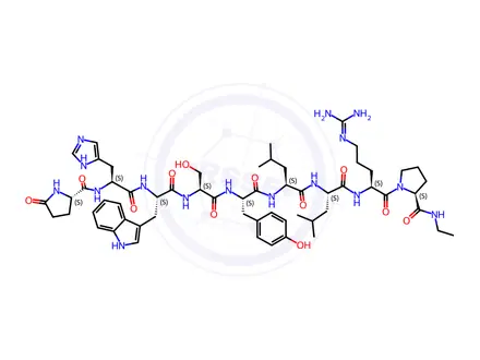 Chemical structure of Leuprorelin (Leuprolide) EP Impurity C