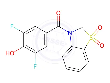 Chemical structure of Dotinurad Impurity 17