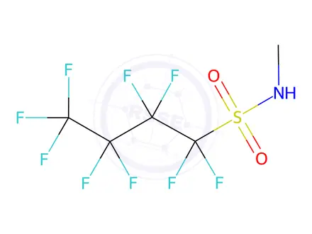 Chemical structure of N-methylperfluoro-1-butanesulfonamide