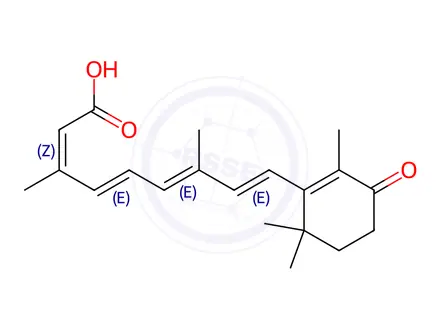 Chemical structure of Isotretinoin EP Impurity H (4-Oxo-13-cis-Retinoic Acid)