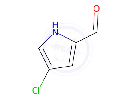 Chemical structure of 4-chloro-1H-pyrrole-2-carbaldehyde