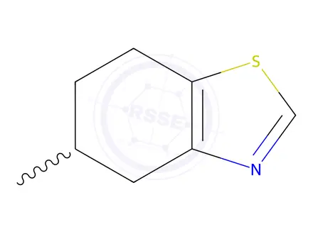 Chemical structure of Benzothiazole, 4,5,6,7-tetrahydro-5-methyl-