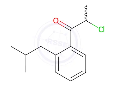 Chemical structure of Ibuprofen Impurity 1