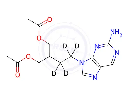 Chemical structure of Famciclovir-d4