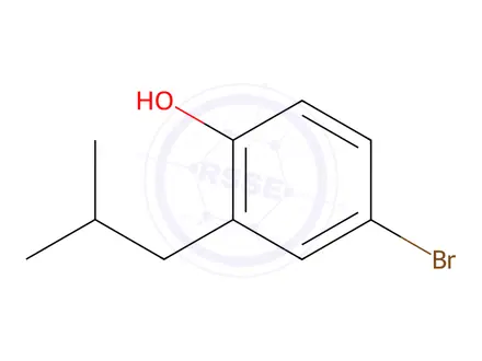 Chemical structure of 4-Bromo-2-isobutylphenol