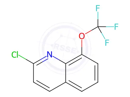 Chemical structure of 2-Chloro-8-(trifluoromethoxy)quinoline