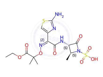 Chemical structure of Aztreonam Impurity 11