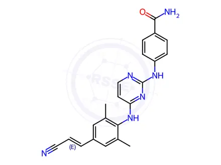 Chemical structure of Rilpivirine Impurity 4