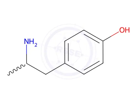 Chemical structure of 4-Hydroxy Amphetamine