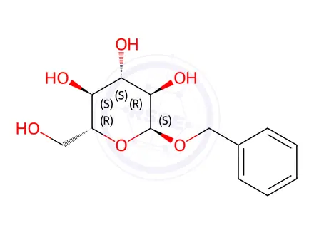 Chemical structure of Benzyl a-D-glucopyranoside