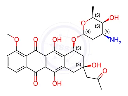 Chemical structure of Daunorubicin Impurity C (Mixture of Diastereomers)