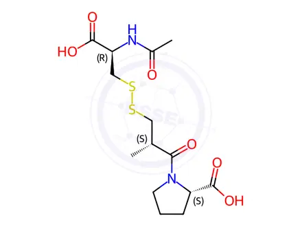 Chemical structure of Acetylcysteine Impurity 15