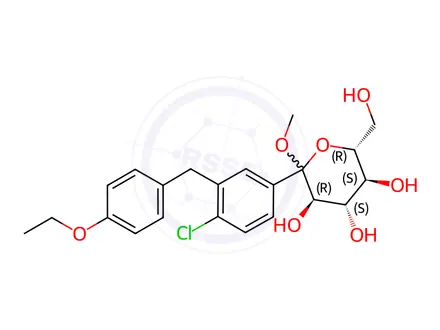 Chemical structure of Dapagliflozin Impurity 56