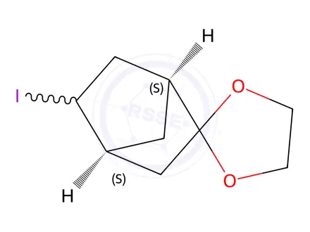 Chemical structure of (1S,4S)-5-Iodospiro[bicyclo[2.2.1]heptane-2,2'-[1,3]dioxolane