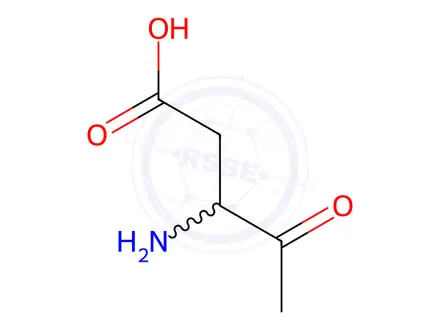 Chemical structure of Pentanoic acid, 3-amino-4-oxo-(9CI)