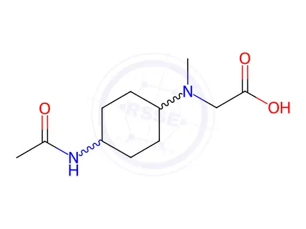 Chemical structure of 2-((4-Acetamidocyclohexyl)(methyl)amino)acetic acid