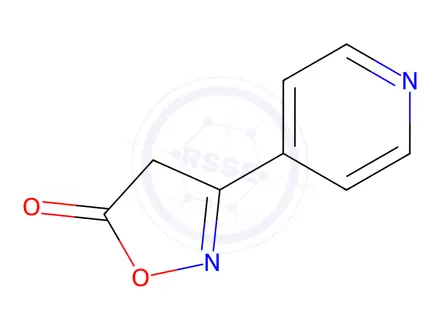 Chemical structure of 3-(4-Pyridyl)isoxazol-5(2H)-one