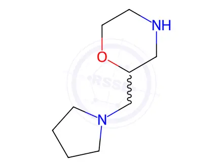Chemical structure of 2-PYRROLIDIN-1-YLMETHYL-MORPHOLINE DIHYDROCHLORIDE