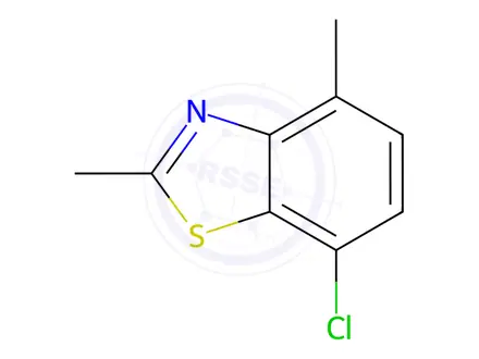 Chemical structure of Benzothiazole, 7-chloro-2,4-dimethyl-(9CI)