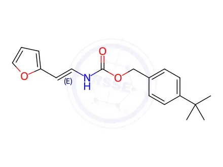 Chemical structure of (4-tert-Butylphenyl)methyl N-[(E)-2-(furan-2-yl)ethenyl]carbamate