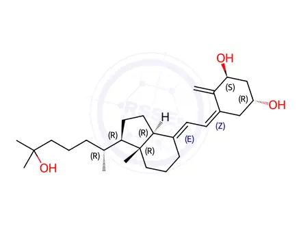 Chemical structure of Calcitriol hydrate