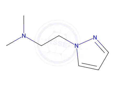 Chemical structure of N,N-dimethyl-2-(1H-pyrazol-1-yl)ethan-1-amine dihydrochloride