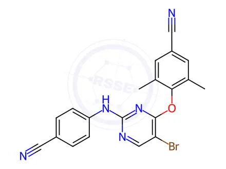 Chemical structure of Etravirine Impurity 10