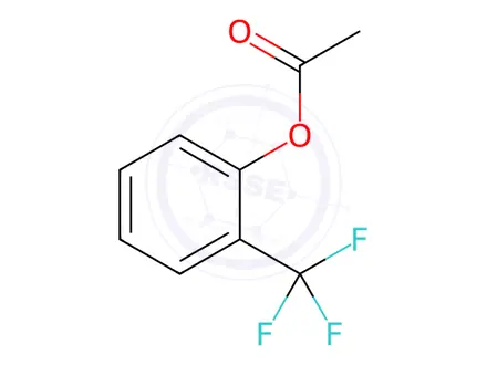 Chemical structure of 2-(TRIFLUOROMETHYL)PHENYL ACETATE