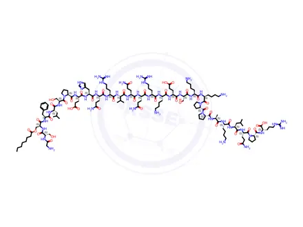 Chemical structure of motilin-related peptide