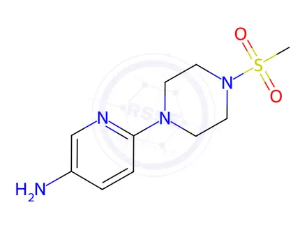 Chemical structure of 6-(4-Methanesulfonylpiperazin-1-yl)pyridin-3-amine