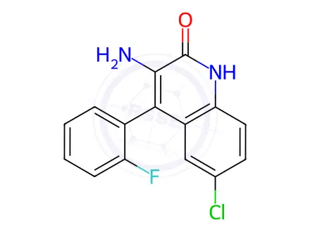 Chemical structure of Midazolam Impurity 55
