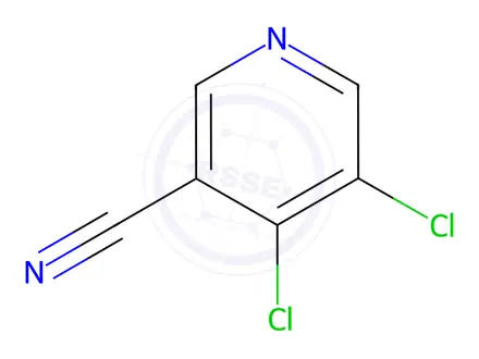 Chemical structure of 4,5-Dichloronicotinonitrile