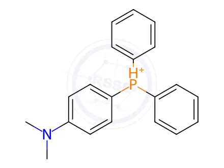 Chemical structure of Gold, [4-(diphenylphosphino-κP)-N,N-dimethylbenzenamine](pentafluoropropanoato-κO)-