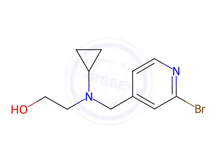 Chemical structure of 2-(((2-Bromopyridin-4-yl)methyl)(cyclopropyl)amino)ethanol
