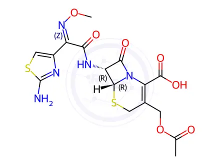 Chemical structure of Cefotaxime Impurity K