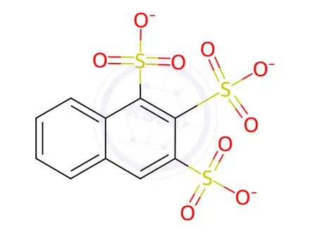 Chemical structure of Naphthalene trisulfonic acid, sodium salt