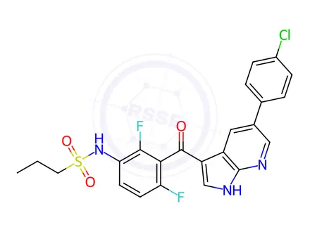 Chemical structure of Vemurafenib