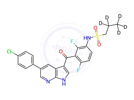 Chemical structure of Vemurafenib-d5