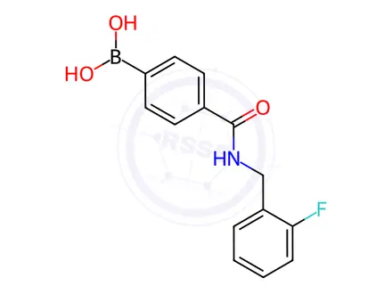 Chemical structure of (4-((2-Fluorobenzyl)carbamoyl)phenyl)boronic acid