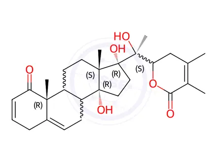 Chemical structure of Withanolide J