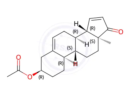 Chemical structure of 3β-O-Acetyl-androsta-5,15-dien-17-one
