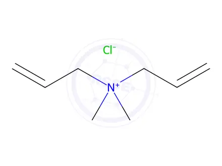 Chemical structure of Diallyl dimethyl ammonium chloride